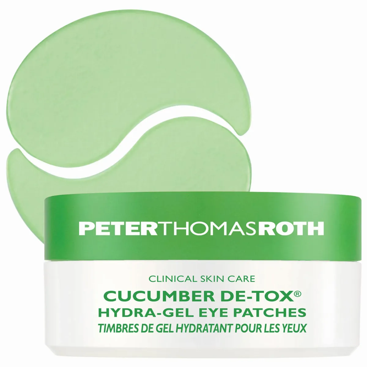 Cucumber De-Tox Hydra-Gel Eye Mask Patches for Puffiness and Dark Circles 30 Pairs - 60 Patches by Peter Thomas Roth