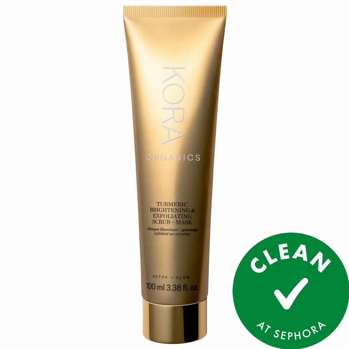 Turmeric Brightening Pore Scrub + Exfoliating Mask 3.38 oz / 100 mL by KORA Organics