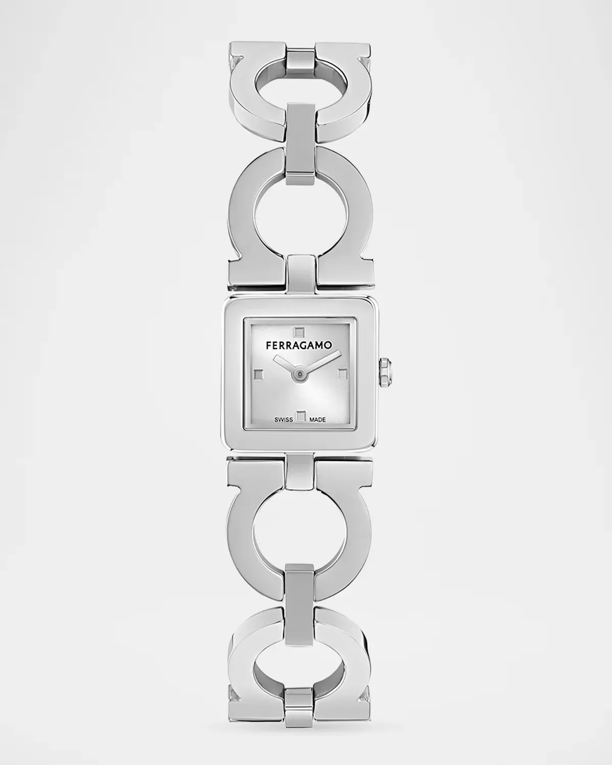 Double Gancini 19mm Stainless Steel Bracelet Watch by FERRAGAMO