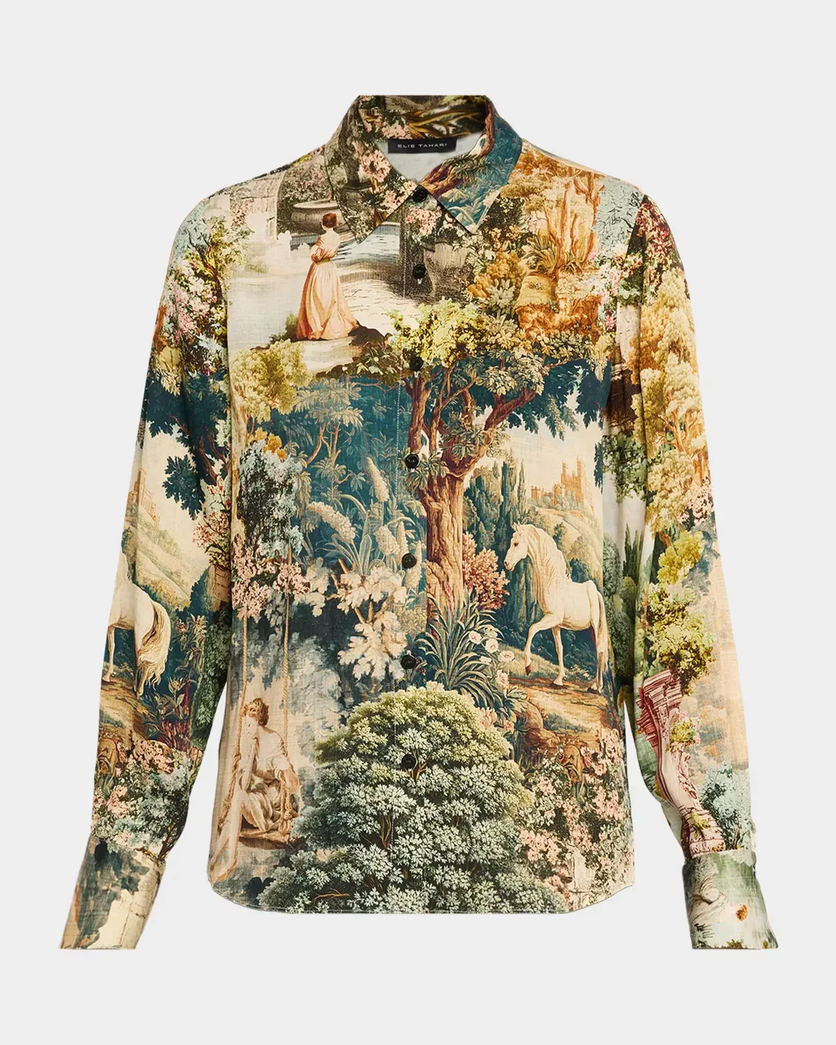 The Madeline Garden-Print Shirt by Elie Tahari