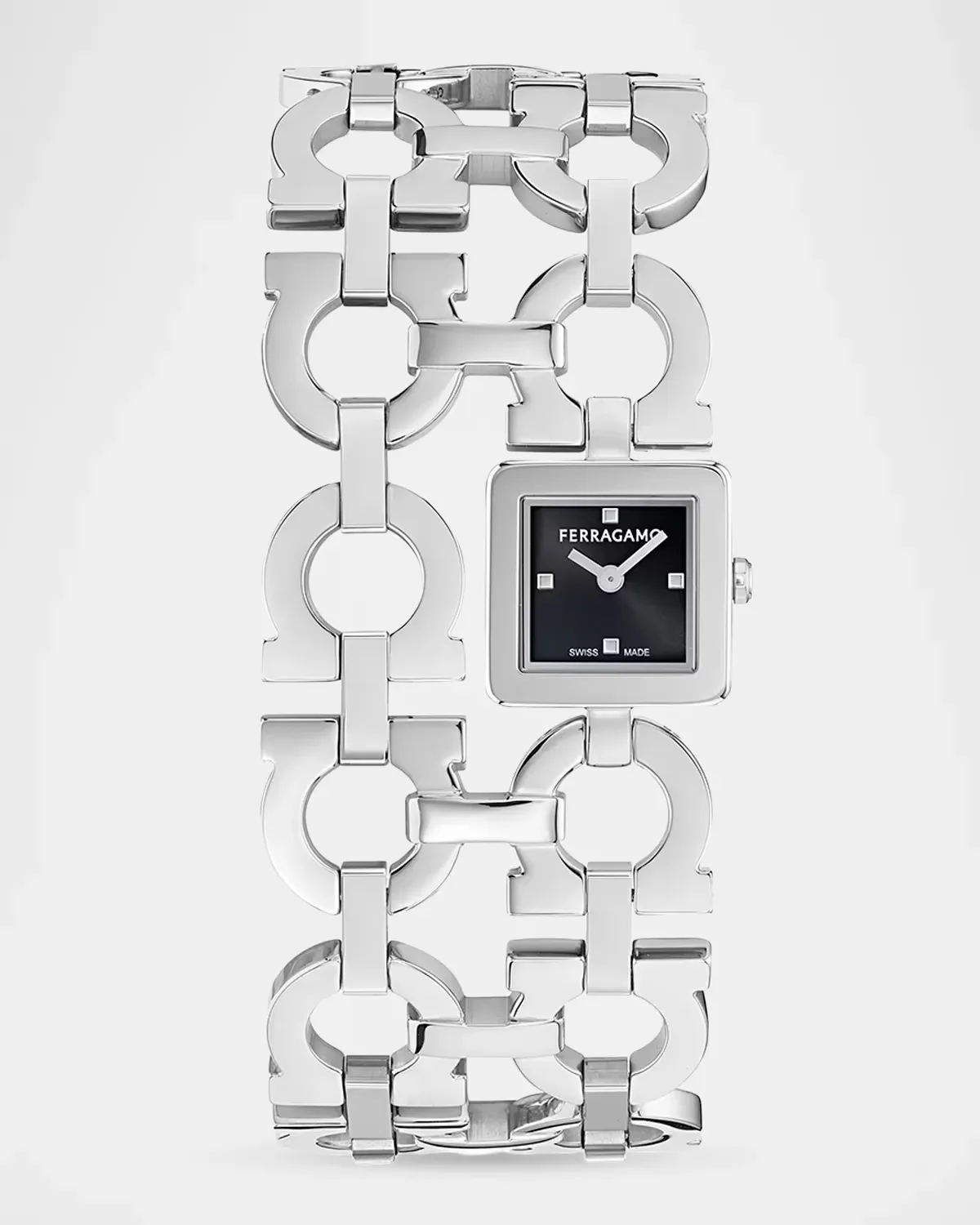 Double Gancini Catwalk 19mm Stainless Steel Bracelet Watch by FERRAGAMO