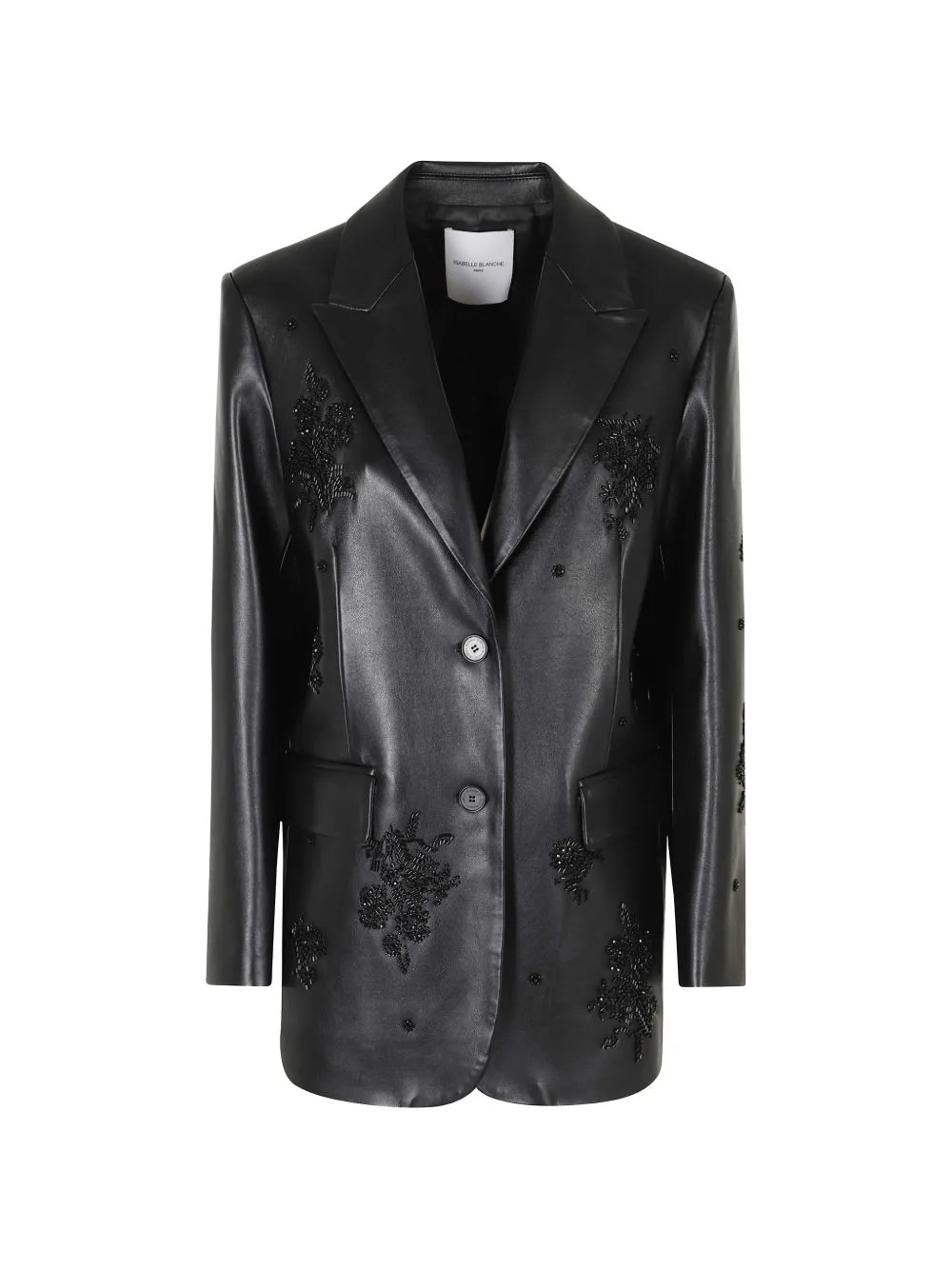 Bead-Embellished Single-Breasted Blazer by Isabelle Blanche
