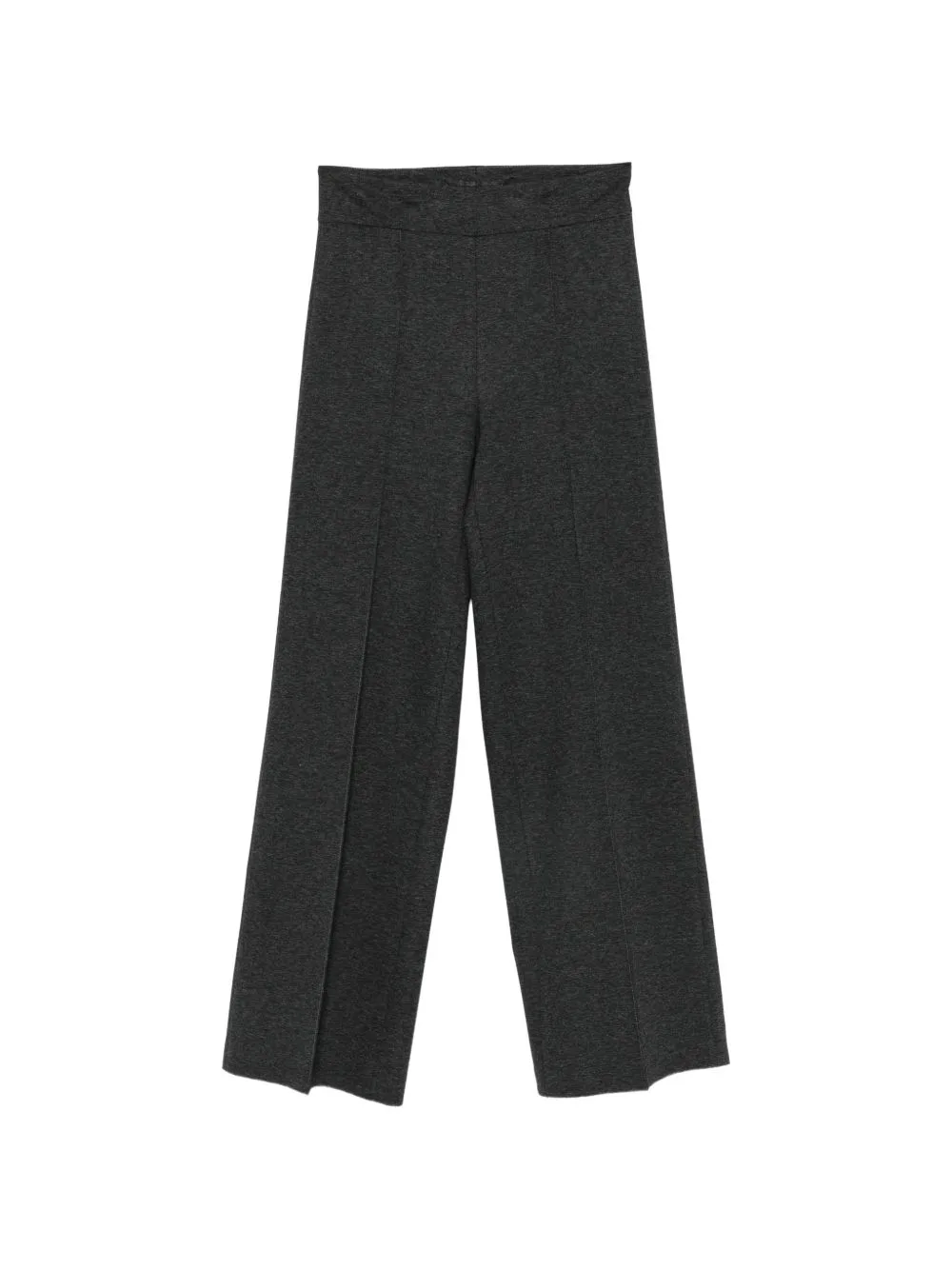 Pressed-Crease Wide-Leg Trousers by Semicouture