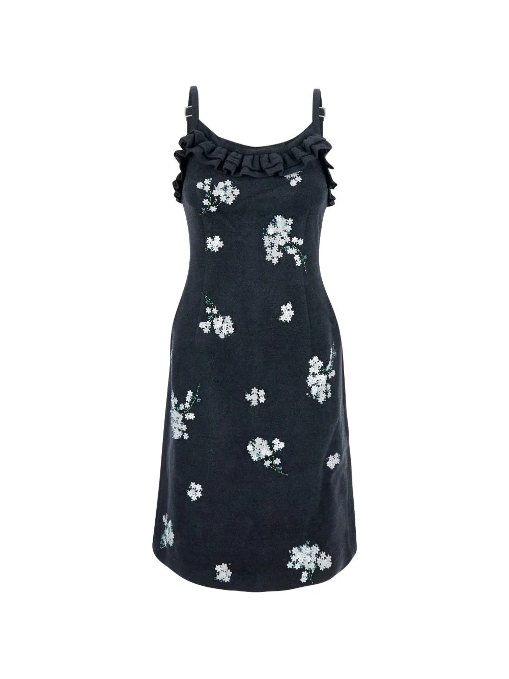 Cami Floral-Embellished Mini Dress