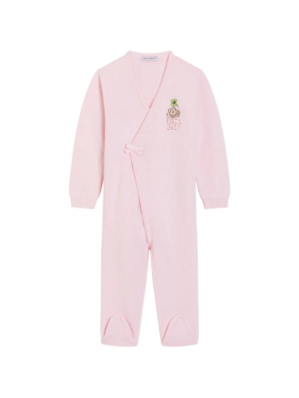 Ribbed Knit Romper by Dolce & Gabbana Kids