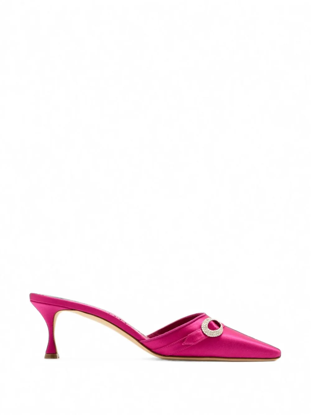 Zutonmu Crystal-Embellished Satin Mules by Manolo Blahnik