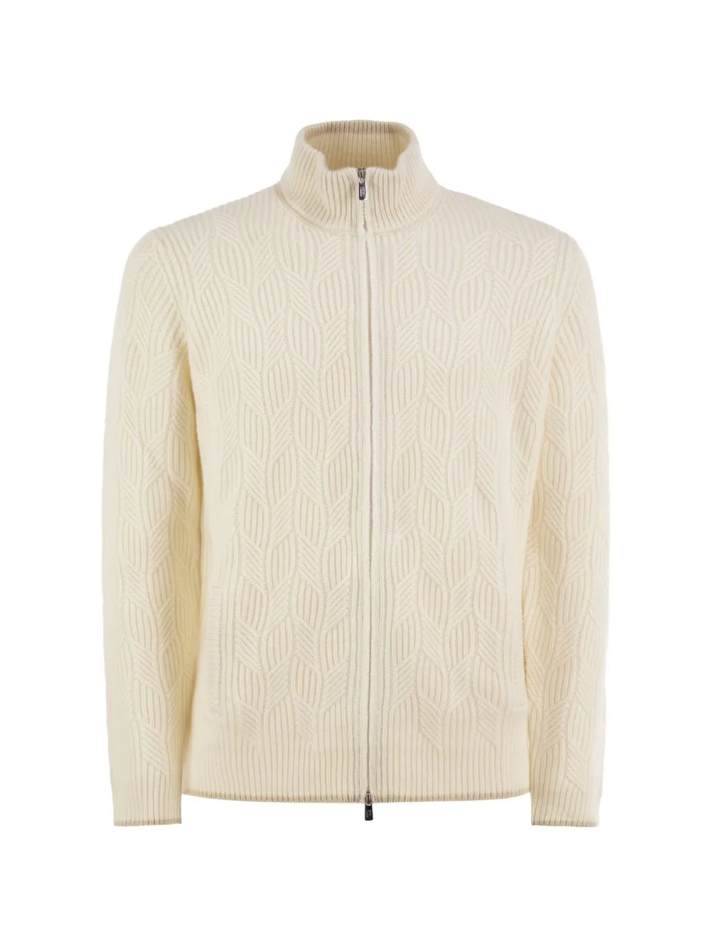 Cable-Knit Cashmere Cardigan by Fedeli