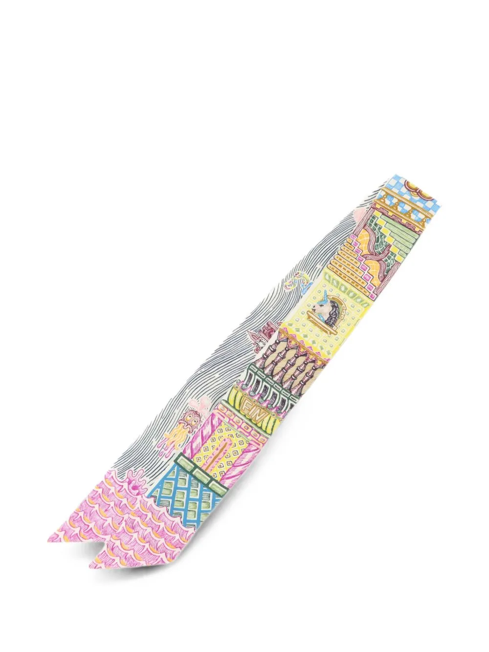 Twilly Print-Detail Scarf by Hermès Pre-Owned