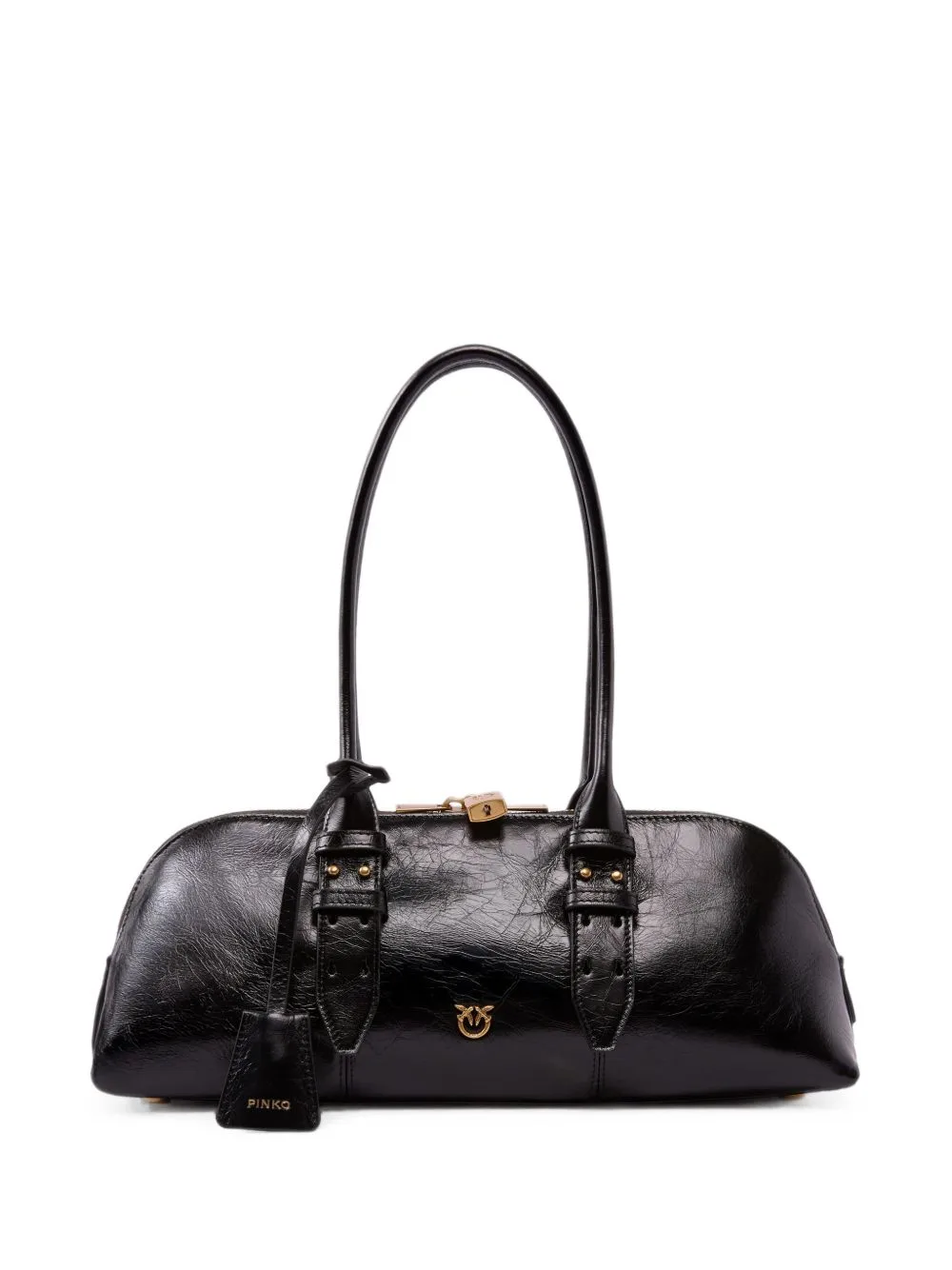 Escape Bag Horizontal Large Handbag in New Shiny Leather by PINKO