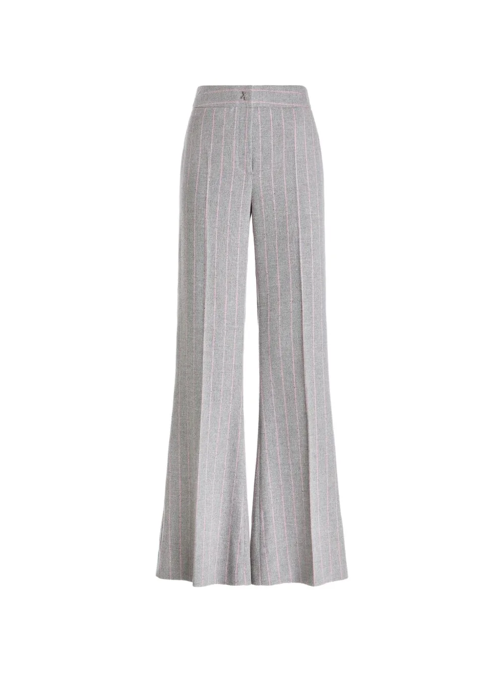 Pinstriped Sequin-Embellished Trousers by Genny