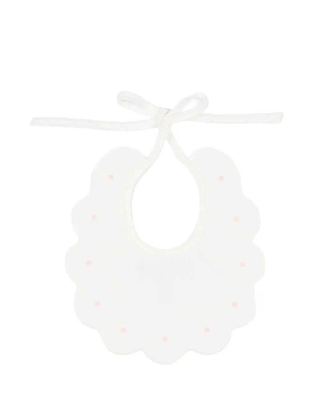 Polka-Dot Scalloped Bib by Little Bear