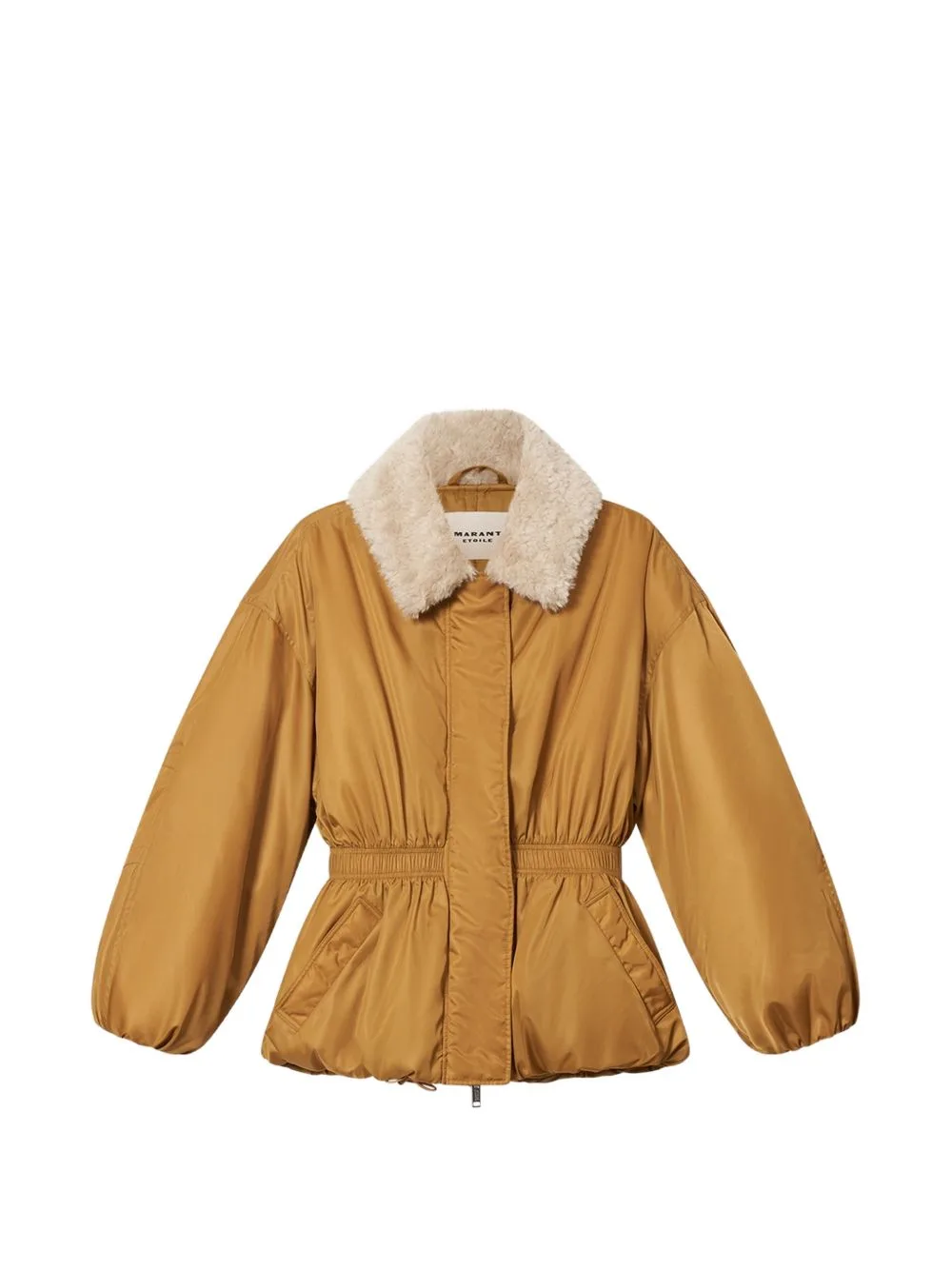 Selja Faux-Shearling-Collar Coat by MARANT ÉTOILE