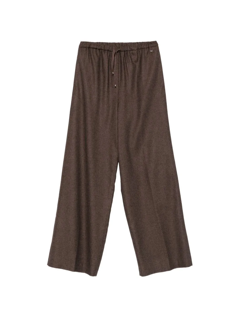Marl-Effect Wide-Leg Trousers by Herno