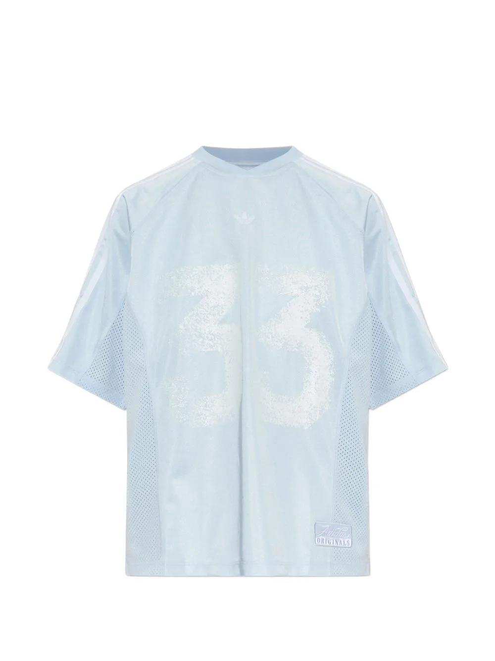 Logo-Print Mesh-Panel T-Shirt by adidas