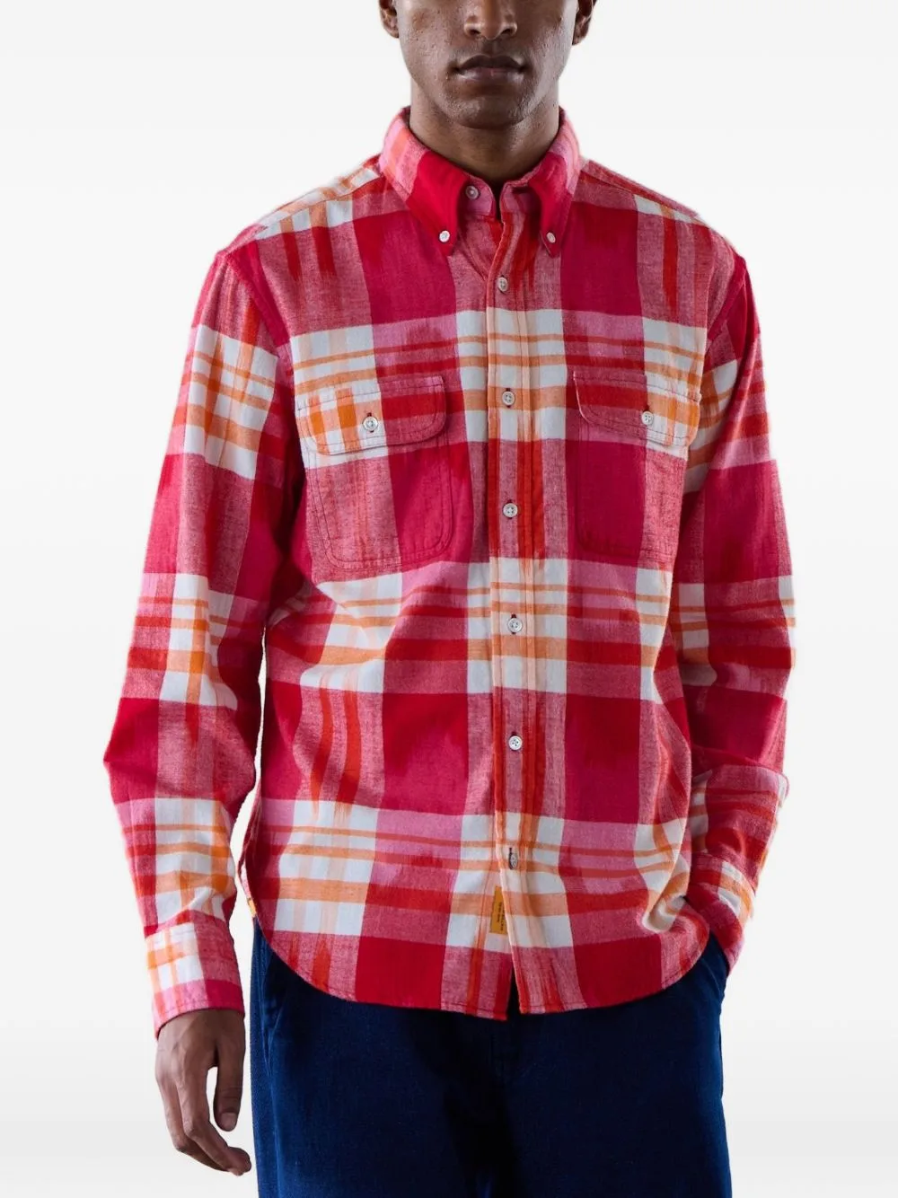 No128 Flap-Pocket Shirt by Original Madras Trading Company