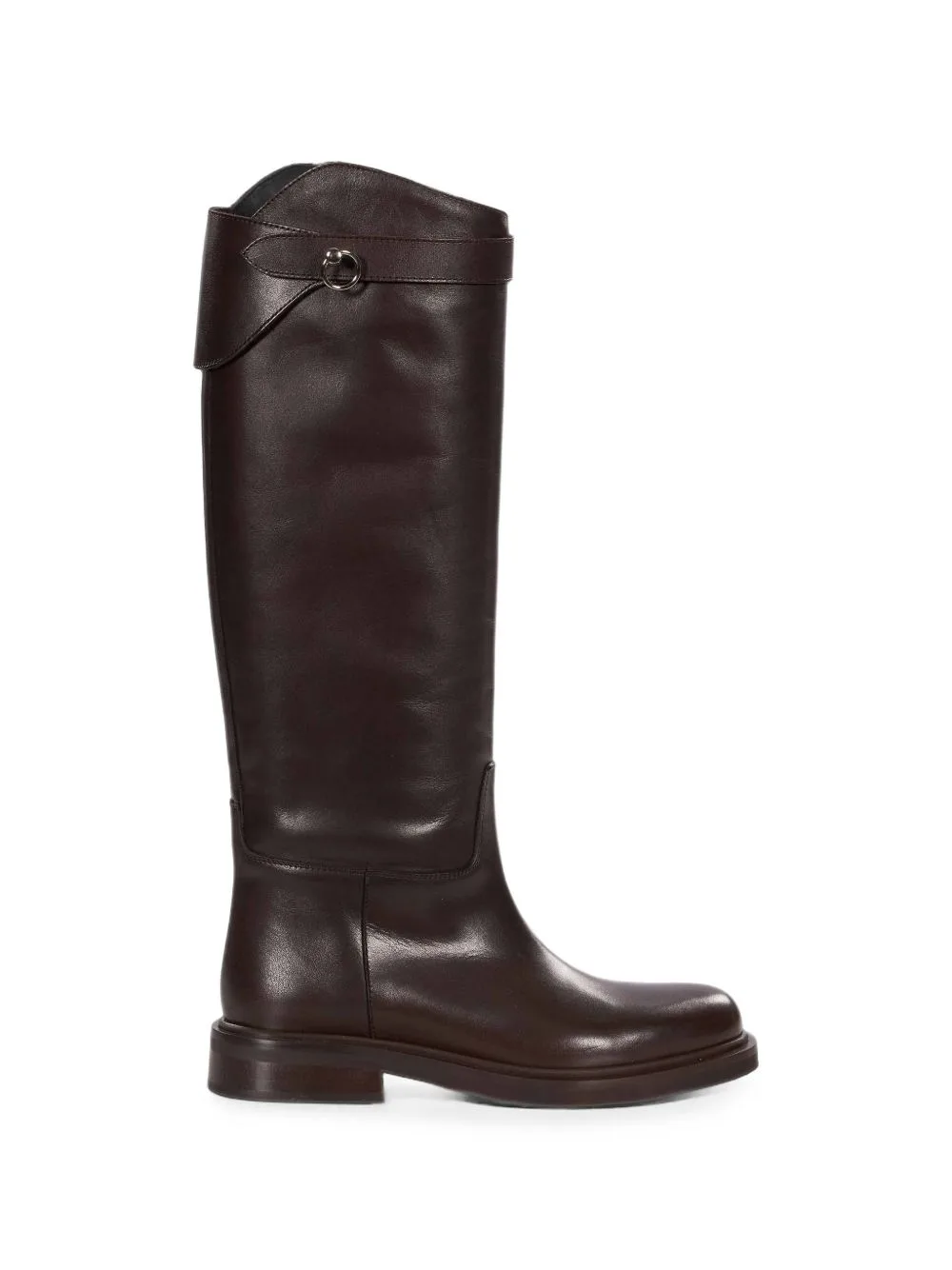 Fibi Buckle-Strap Leather Boots by POEVE