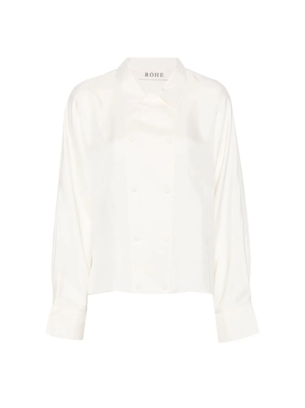 Double-Breasted Silk Shirt by Róhe