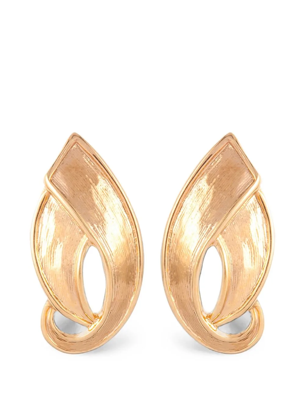1980s Leaf-Shaped Earrings by D'Orlan Vintage