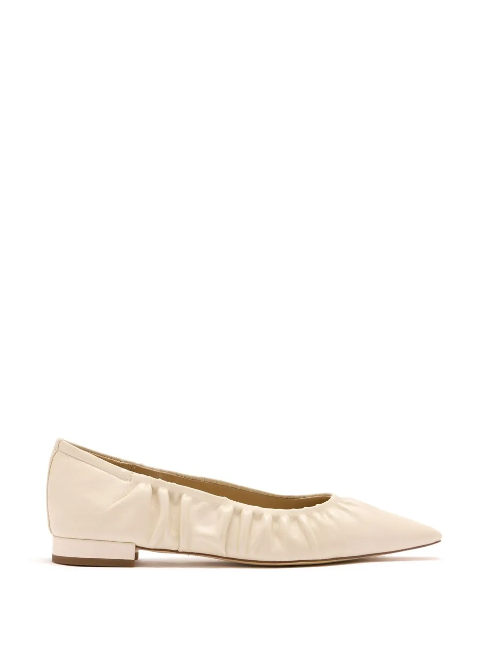 Essex Ruched Leather Ballet Flats by Sam Edelman