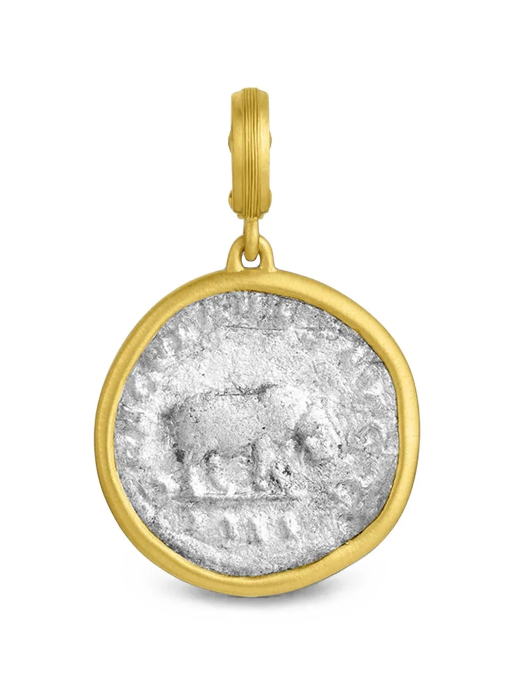 Hippo Ancient Silver Coin Pendant by Leigh Maxwell