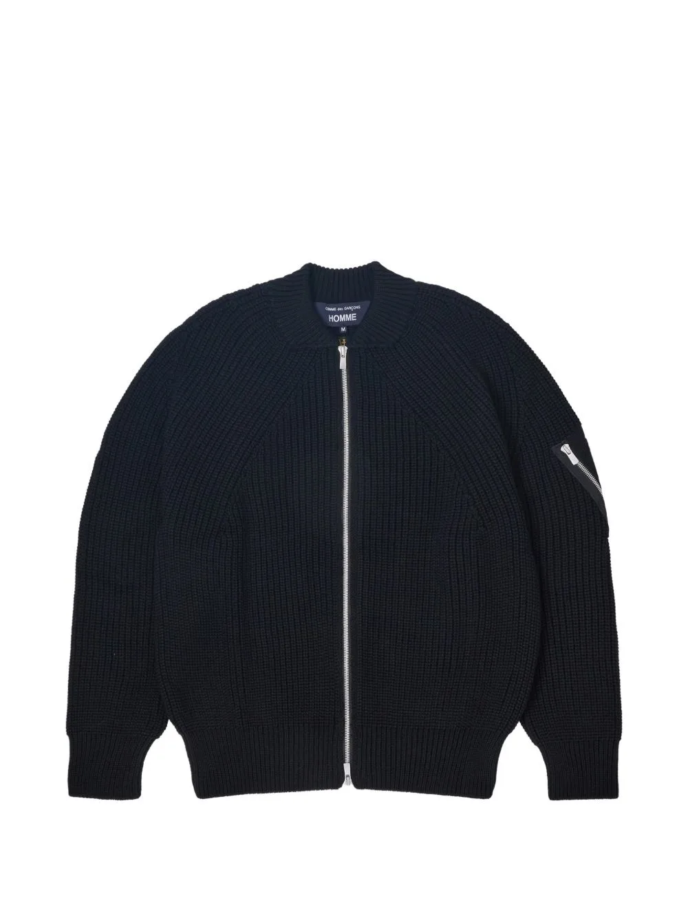 Ribbed-Knit Zip-Up Cardigan by Comme des Garçons Homme