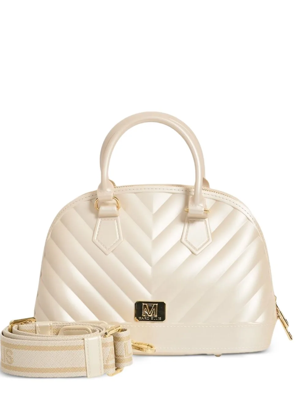Small Flat Maya Quilted Tote Bag by Marc Ellis