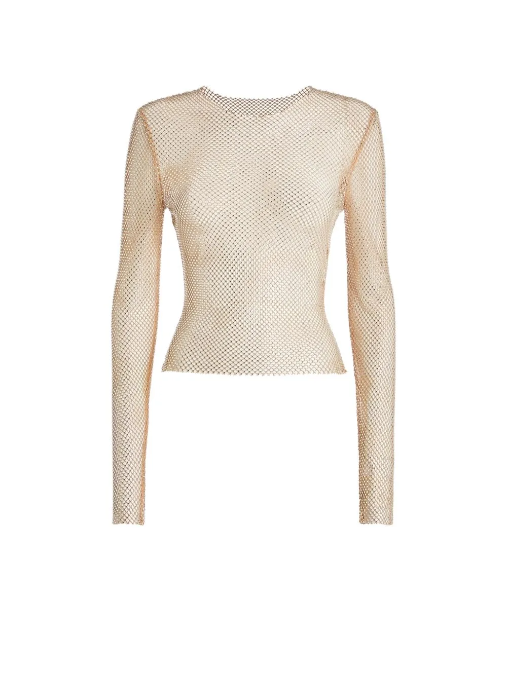 Crystal-Embellished Mesh Top by Genny