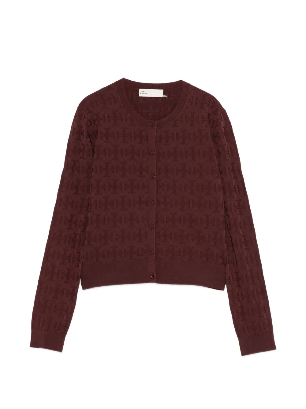 Monogram Jacquard Cardigan by Tory Burch