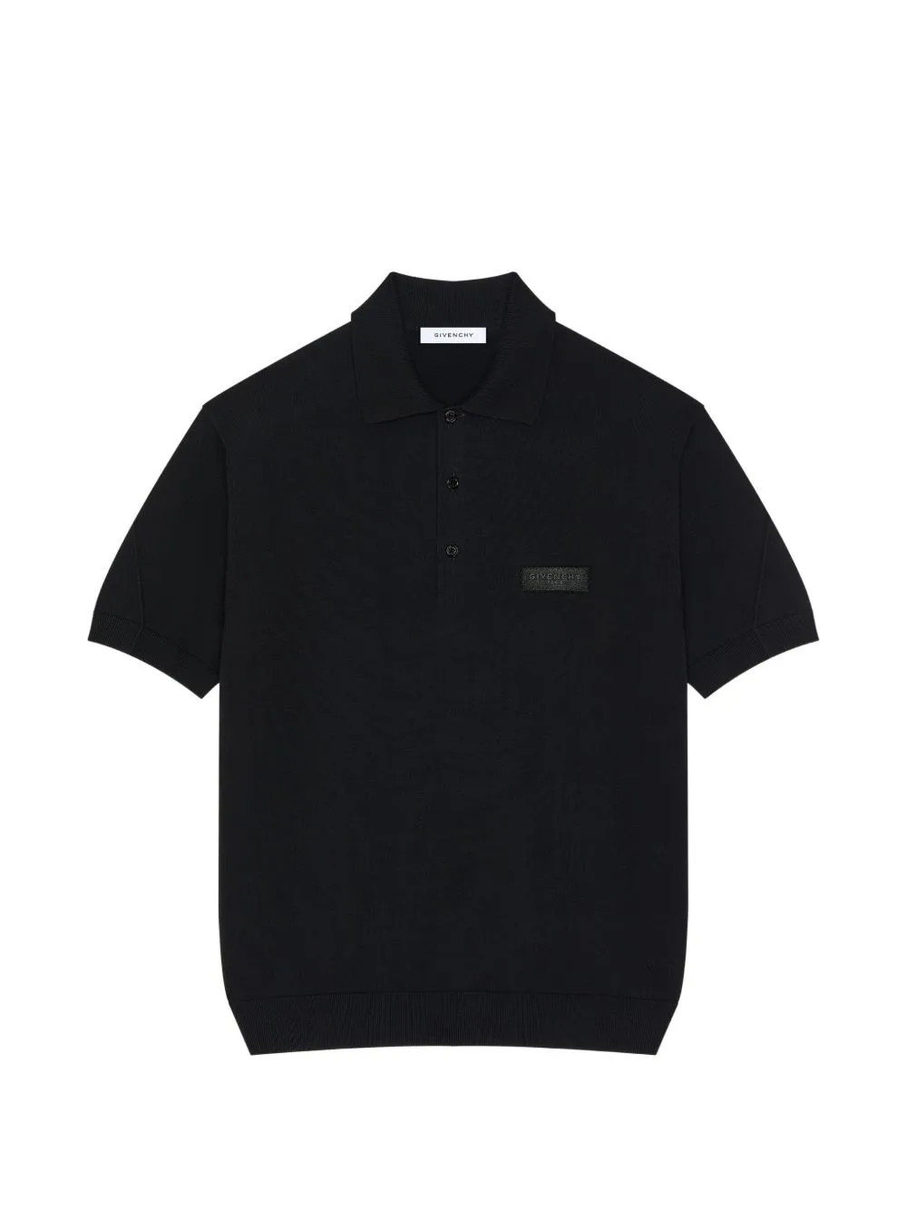 Couture Seam Polo in Cotton with Gros Grain Detail by Givenchy