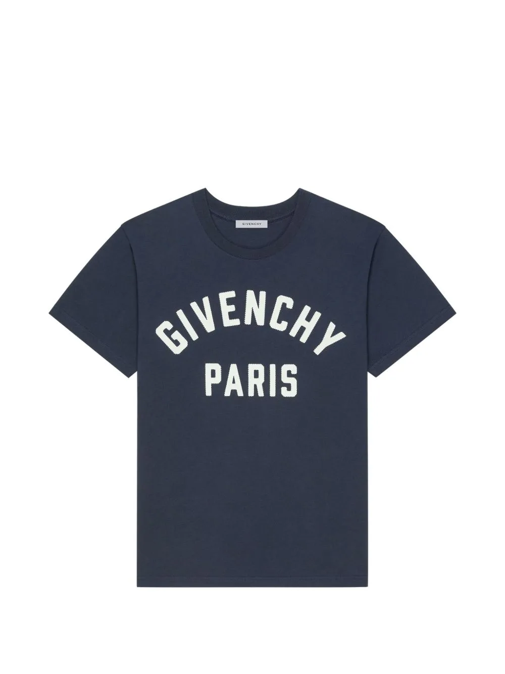 T-Shirt in Cotton with Givenchy Paris Embroidery by Givenchy