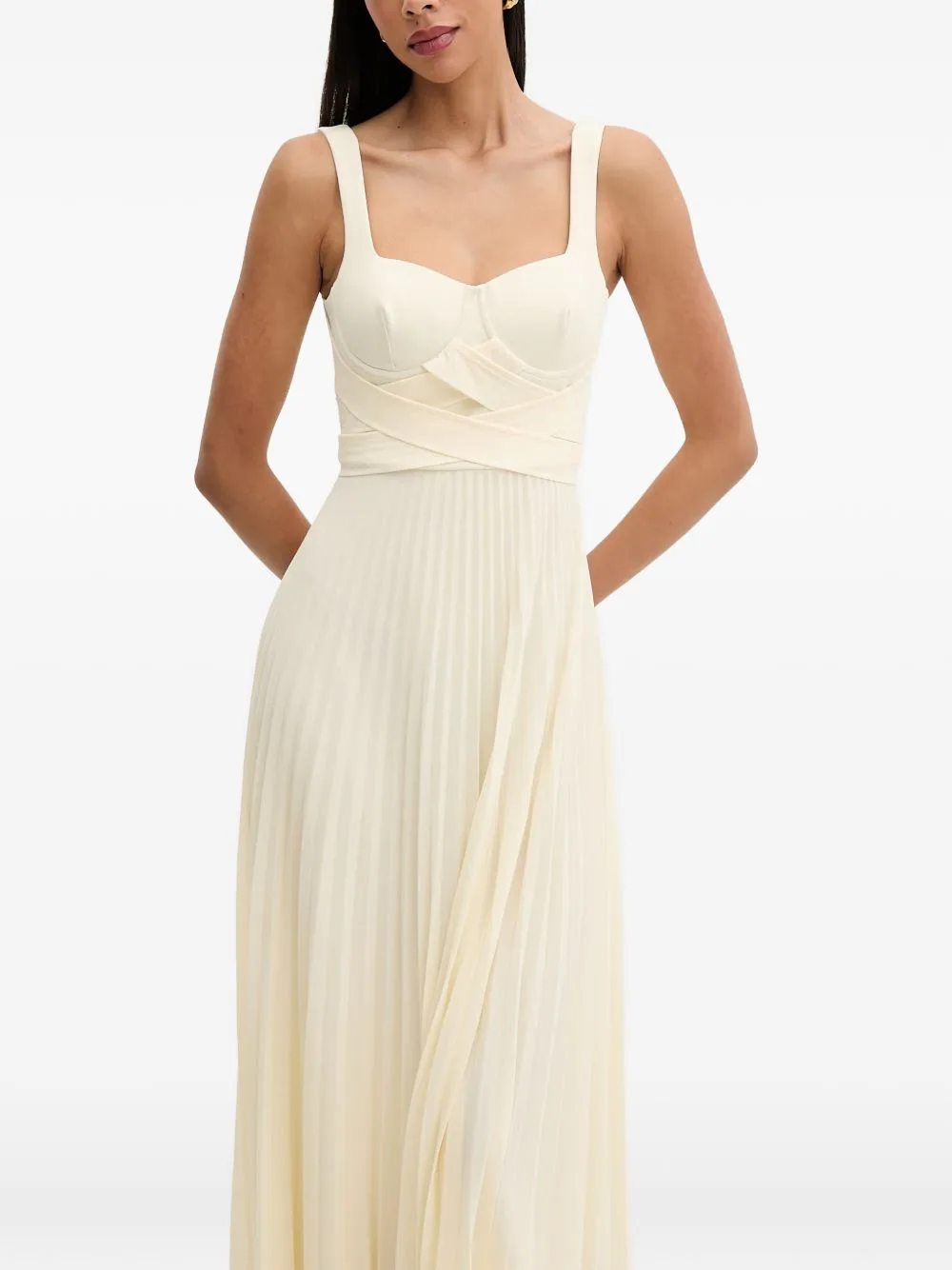Pleated Maxi Dress by Patrizia Pepe