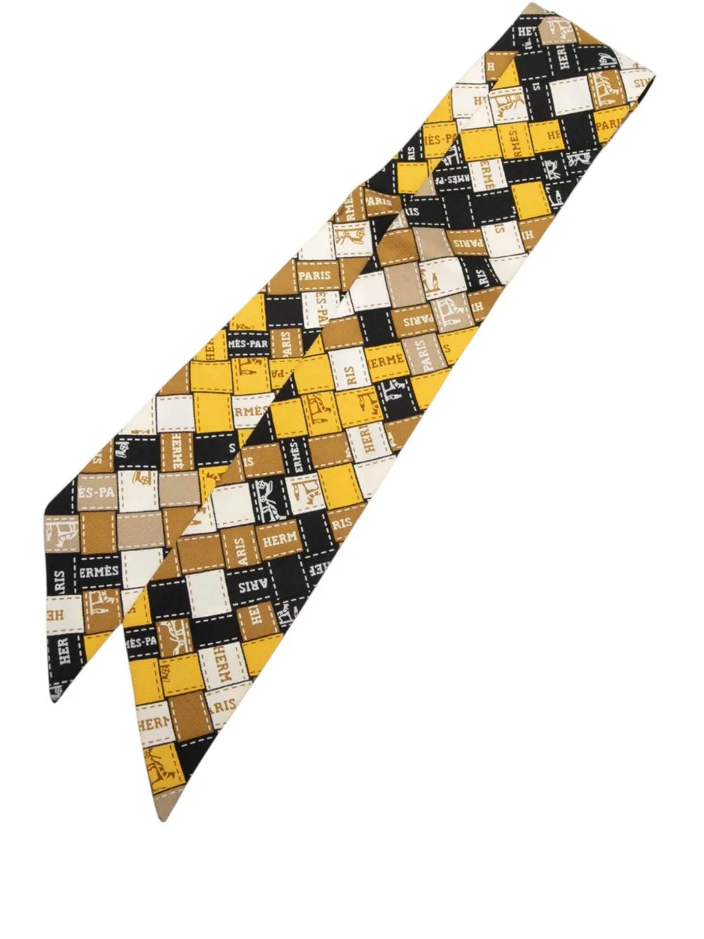 1999-2007 Bolduc Au Carre Silk Twilly Scarf Scarves by Hermès Pre-Owned