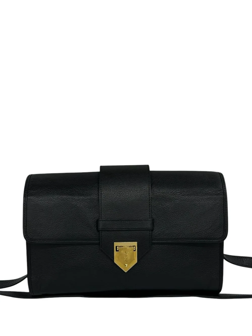 1980-1990 Leather Crossbody Bag by Saint Laurent Pre-Owned