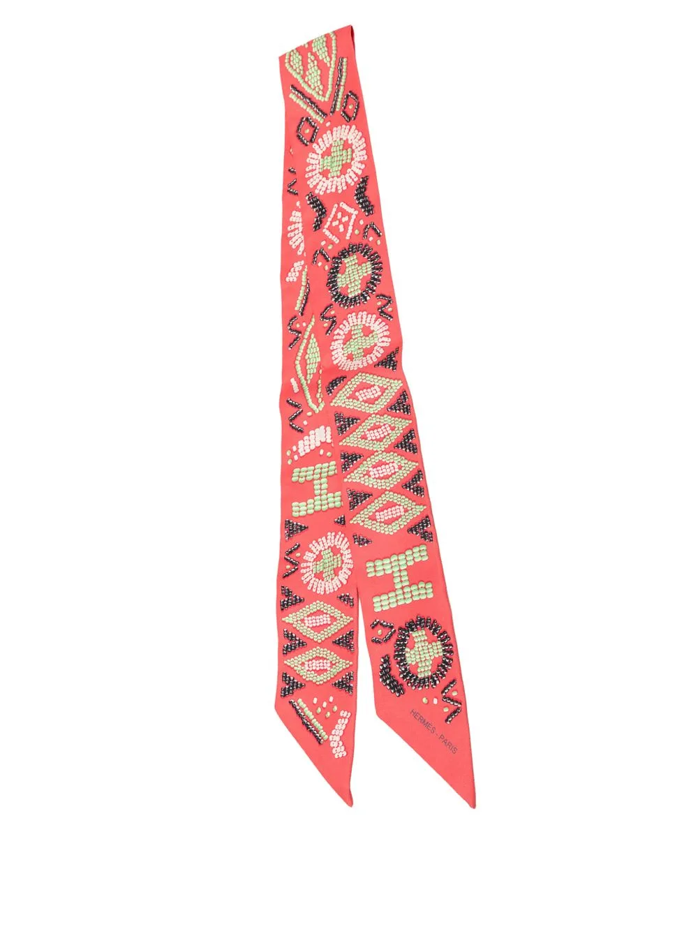 2010-2026 Kelly En Perles Twilly Silk Scarf Scarves by Hermès Pre-Owned