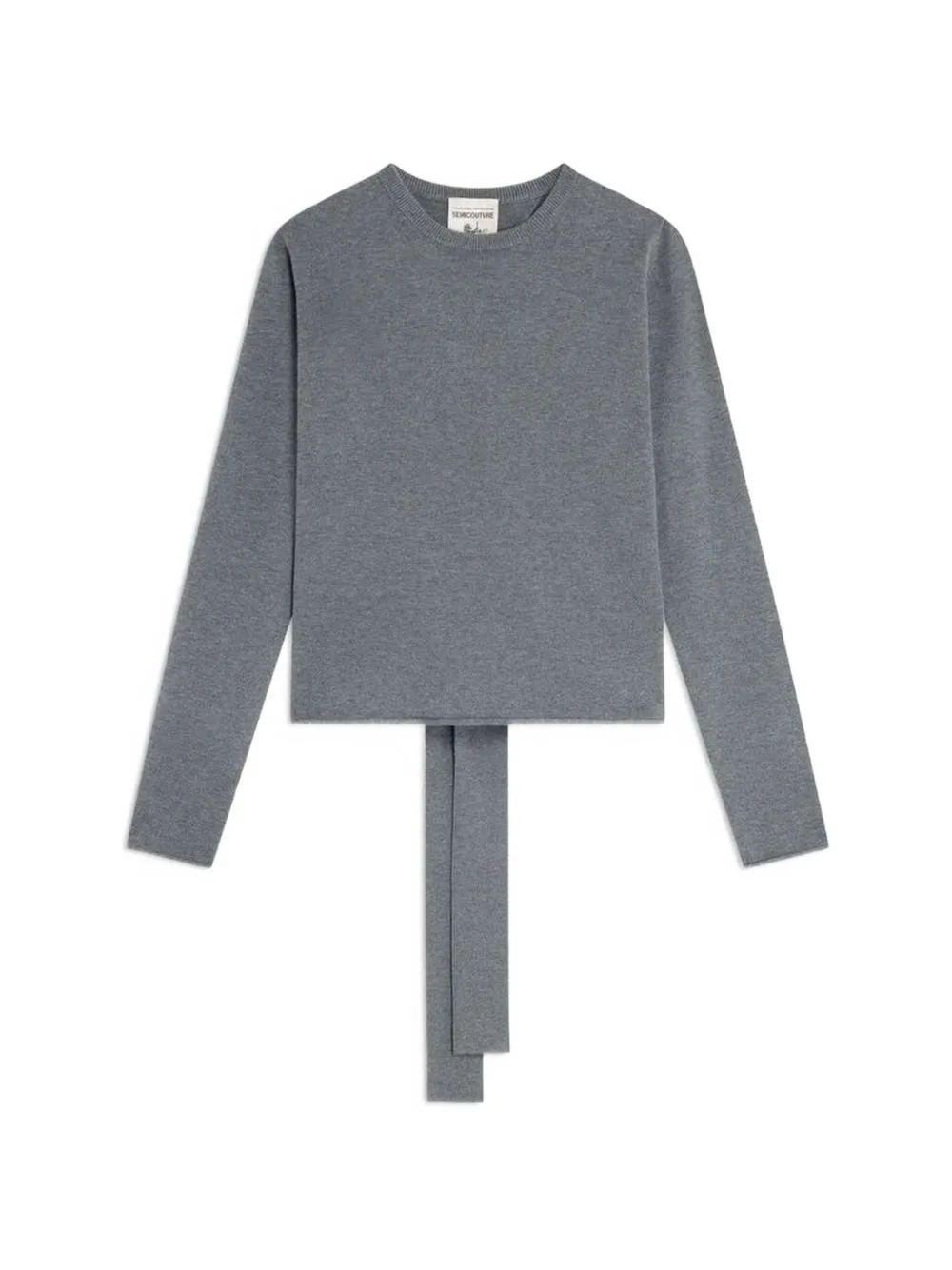 Cut-Out Open-Back Sweater by Semicouture