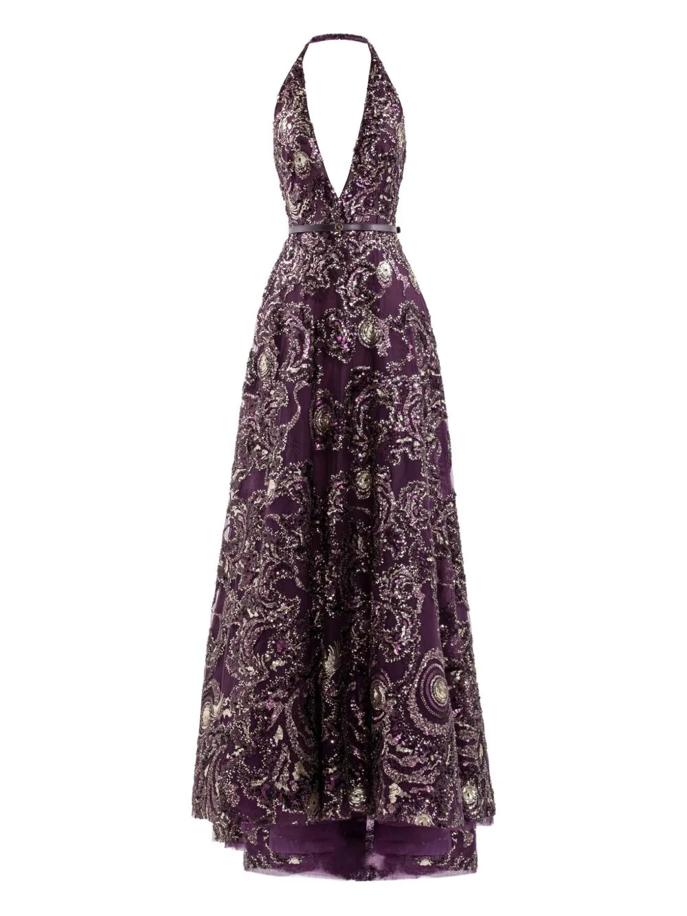 Embroidered Maxi Dress by Saiid Kobeisy