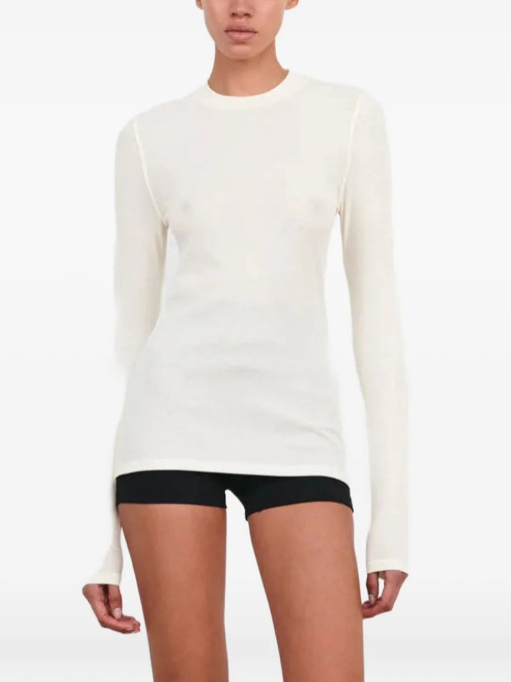 Ribbed Long-Sleeve T-Shirt by WARDROBE.NYC