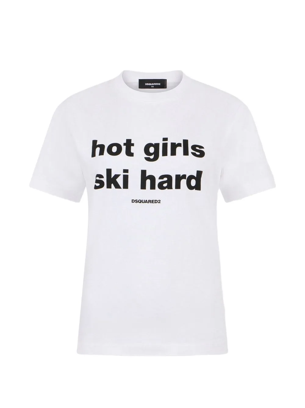 Slogan-Print Cotton T-Shirt by DSQUARED2
