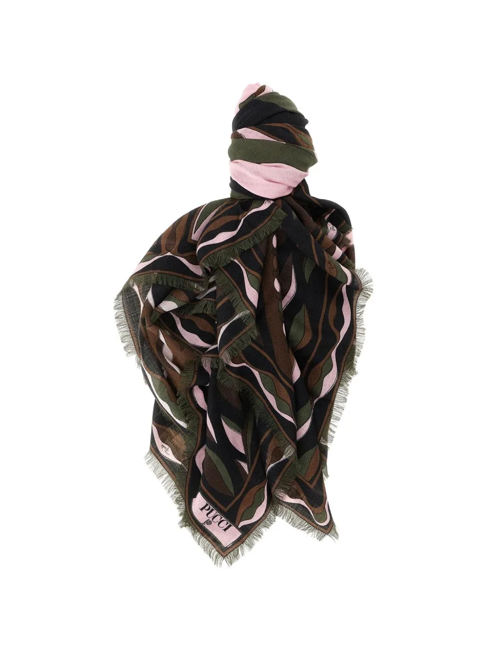 Dune Print Wool and Silk Pashmina by PUCCI