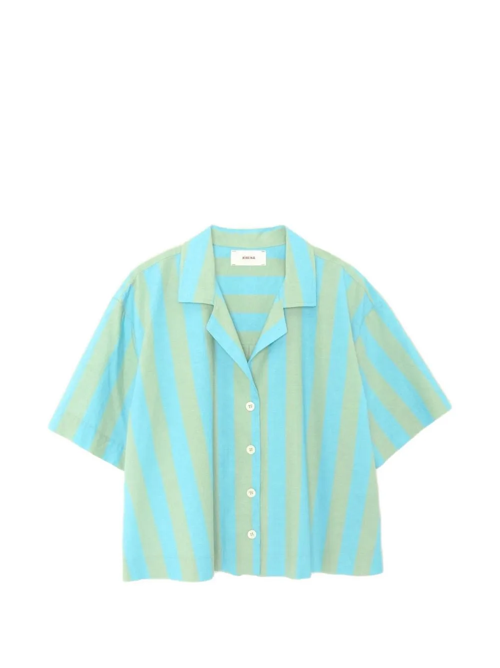 Thea Striped Cotton Shirt by Xirena