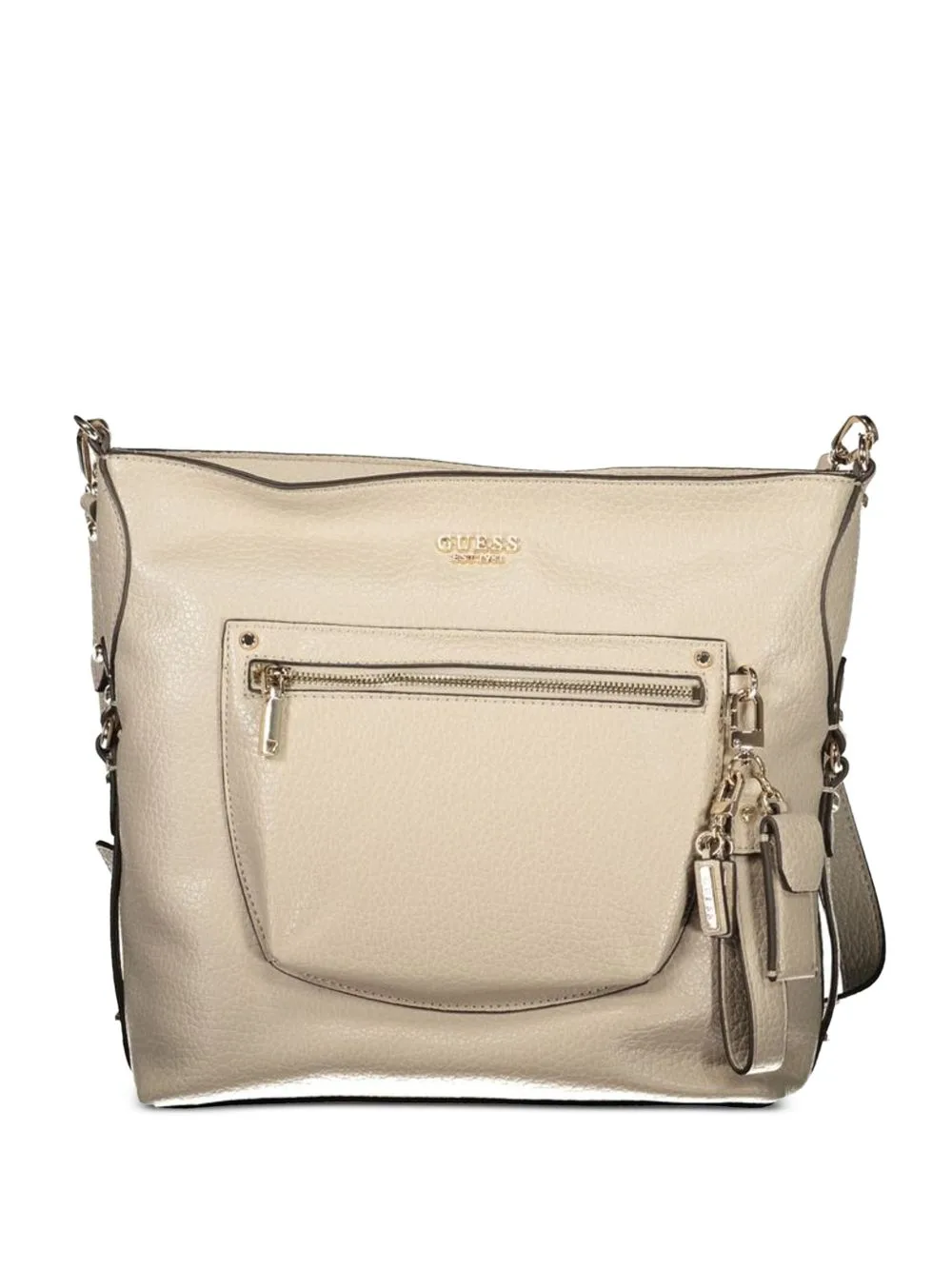 Pebbled-Effect Zip-Pocket Tote Bag by GUESS USA