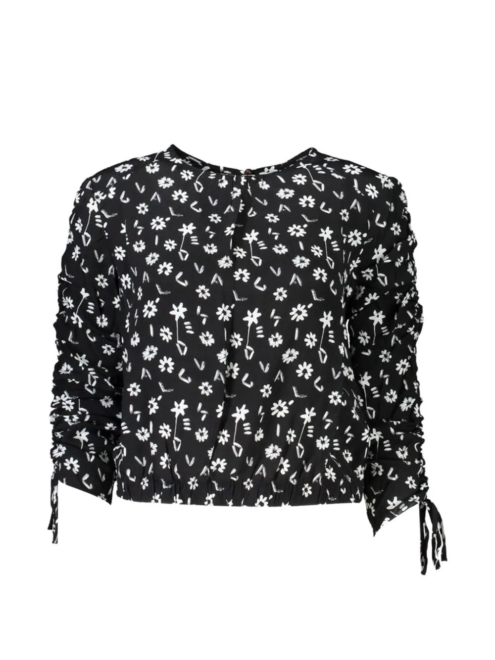 Floral-Print Ruched Top by Desigual