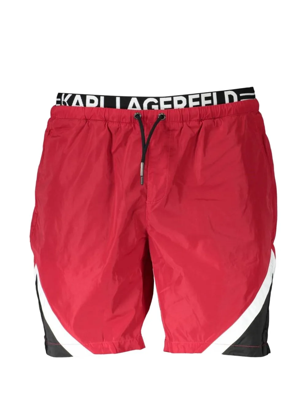 Logo-Waistband Drawstring Swim Shorts by Karl Lagerfeld