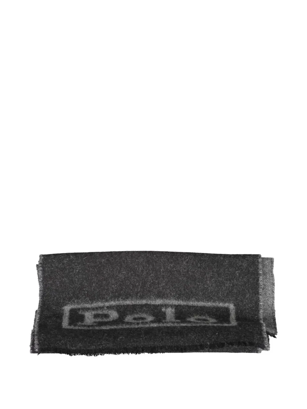 Logo-Print Frayed Wool Scarf by Polo Ralph Lauren