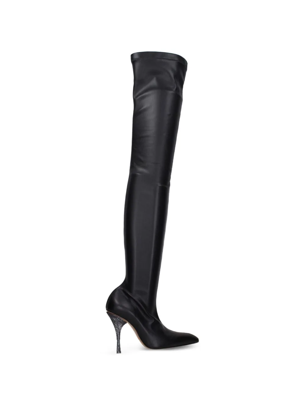 Embellished-Heel Over-The-Knee Boots by Off-White