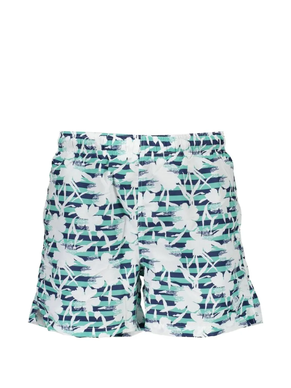 Floral-Print Striped Swim Shorts by Gant