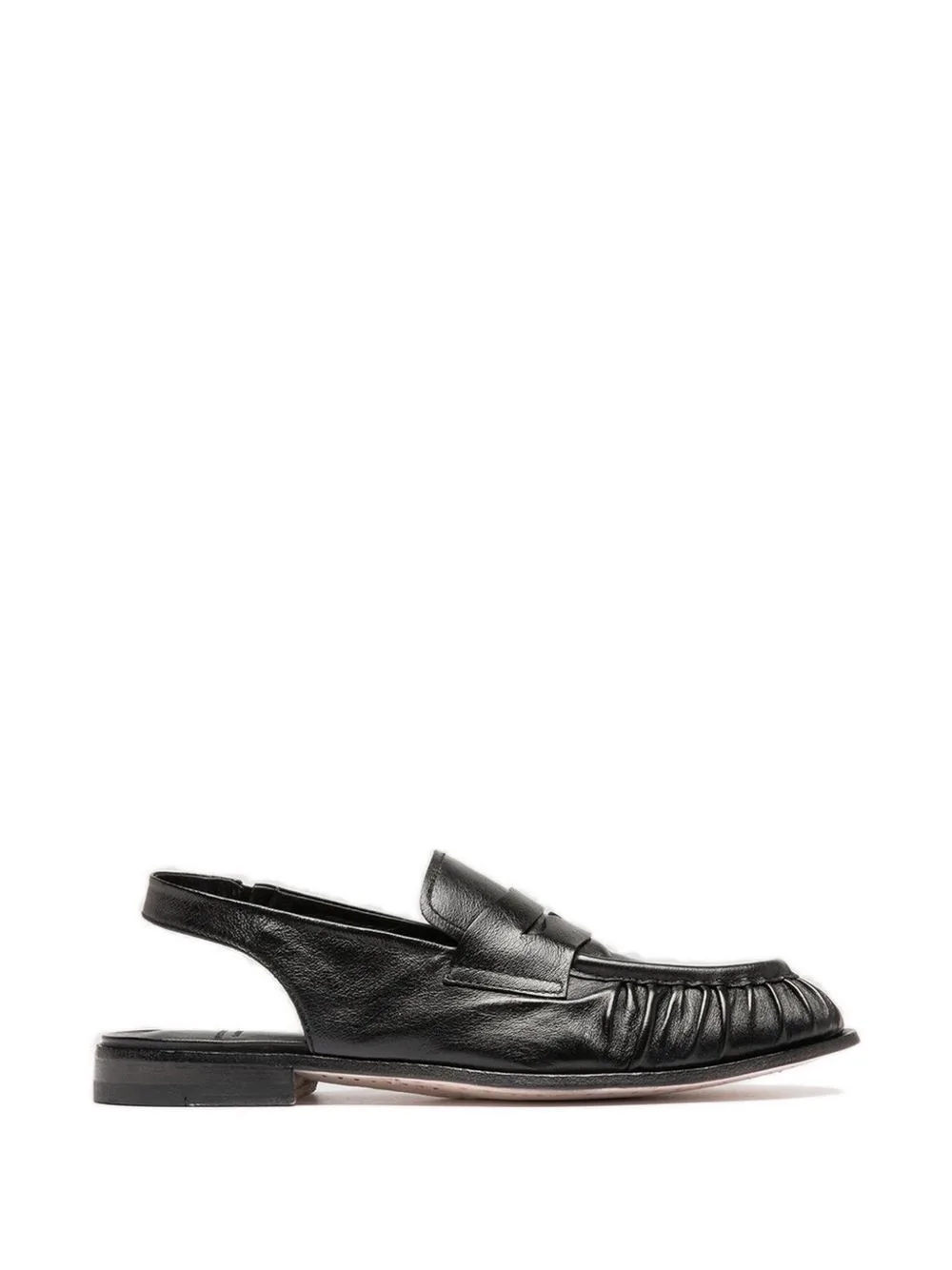 Solitude 102 Ruched Leather Loafers by Officine Creative