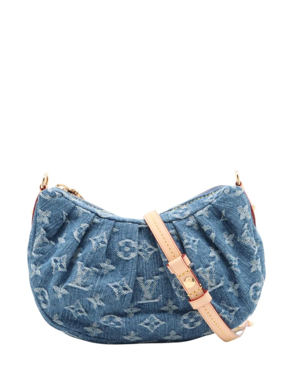 2021-2026 Monogram Denim Pochette Valley Shoulder Bag by Louis Vuitton Pre-Owned