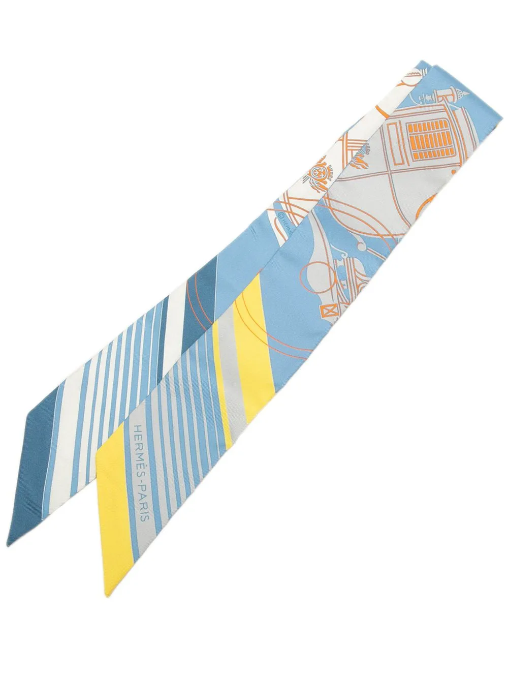 2020-2026 Ex Libris Silk Twilly Scarf Scarves by Hermès Pre-Owned