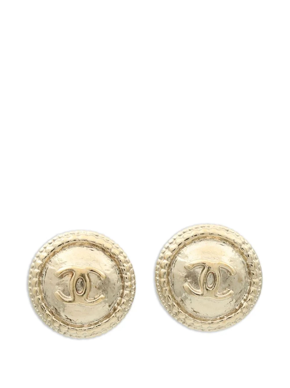 CC Logo-Embossed Earrings by CHANEL Pre-Owned